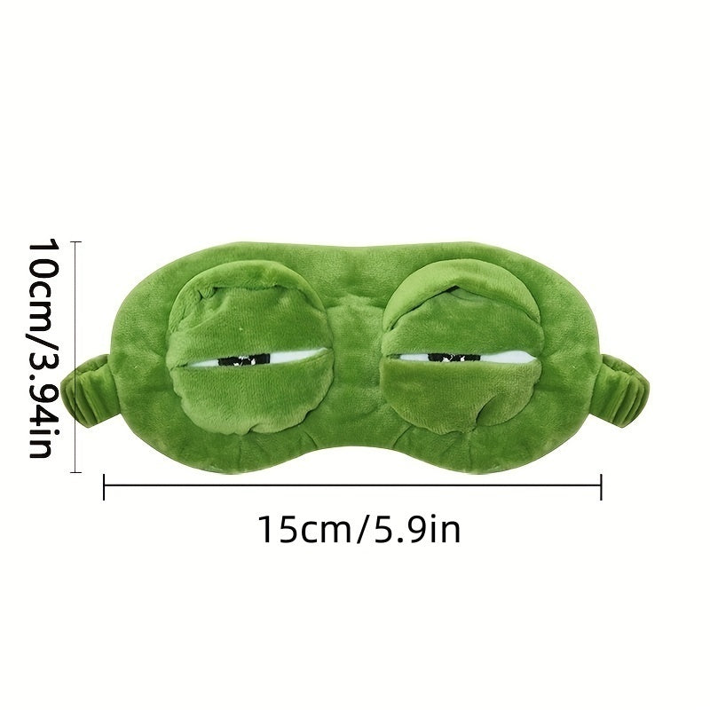 1Pc,Frog Eye Mask, Suitable for Sleep, Lunch Break, Travel, Home, Office, Eye Care, Nursing, Shading, Ice Application, Three-dimensional, Skin-friendly, Cute and Fun, Mother's Day, Graduation Season