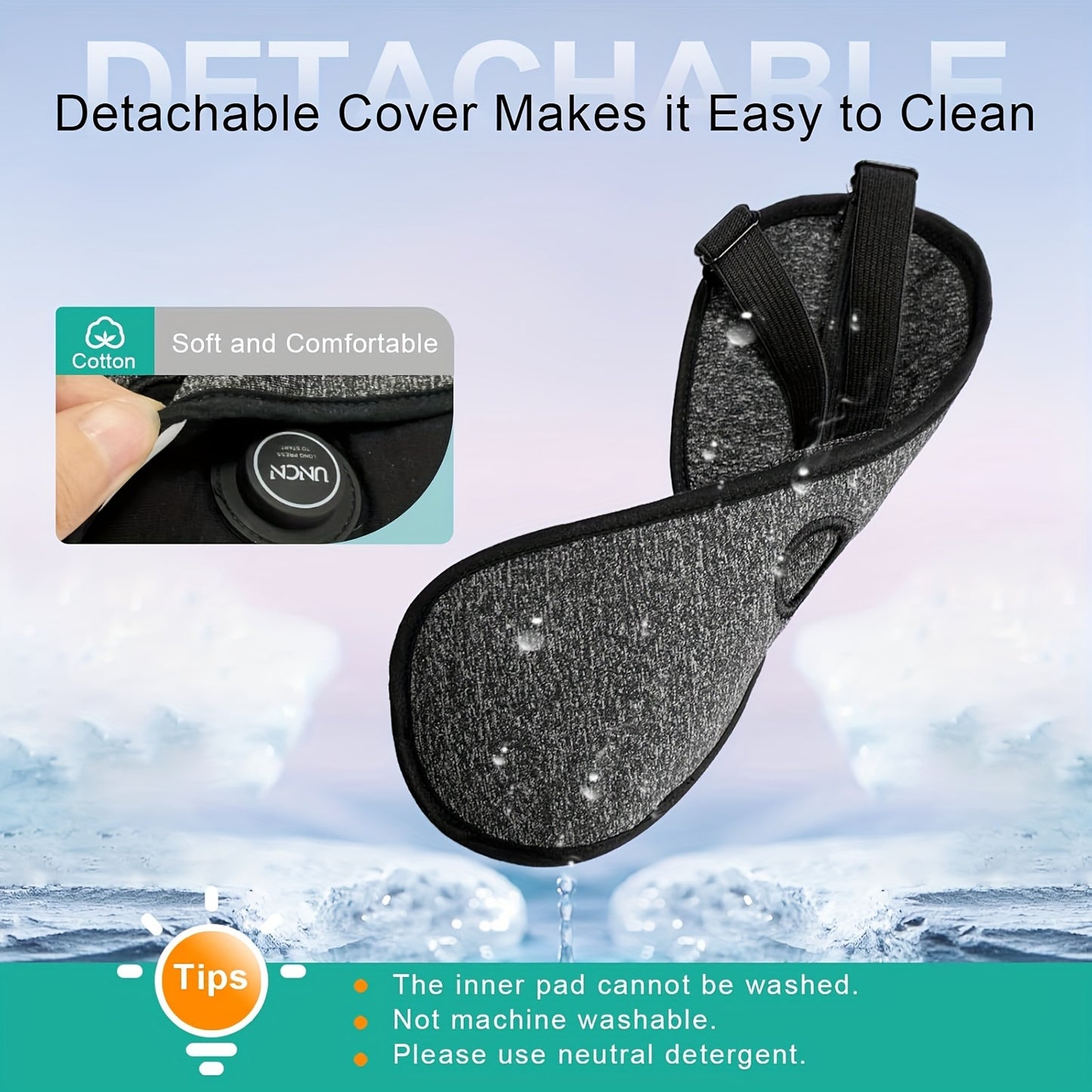 Heated Eye Heated Eye Mask | Cordless | Washable Cover | Dry Eyes, Travel, Christmas, Party, Valentine's Day Gift