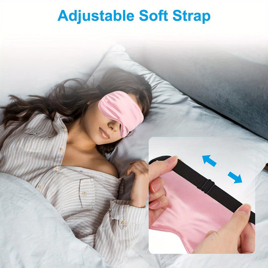 3pcs H290070, Light Blocking Eye Mask Powder+White+Black Warehouse Packaging